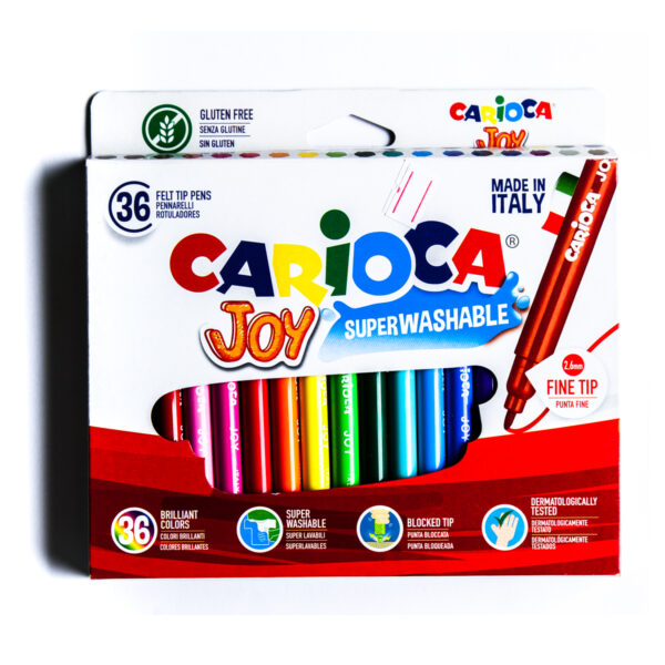 36 قلم توش رفيع قابل للغسيل من شركة Carioca